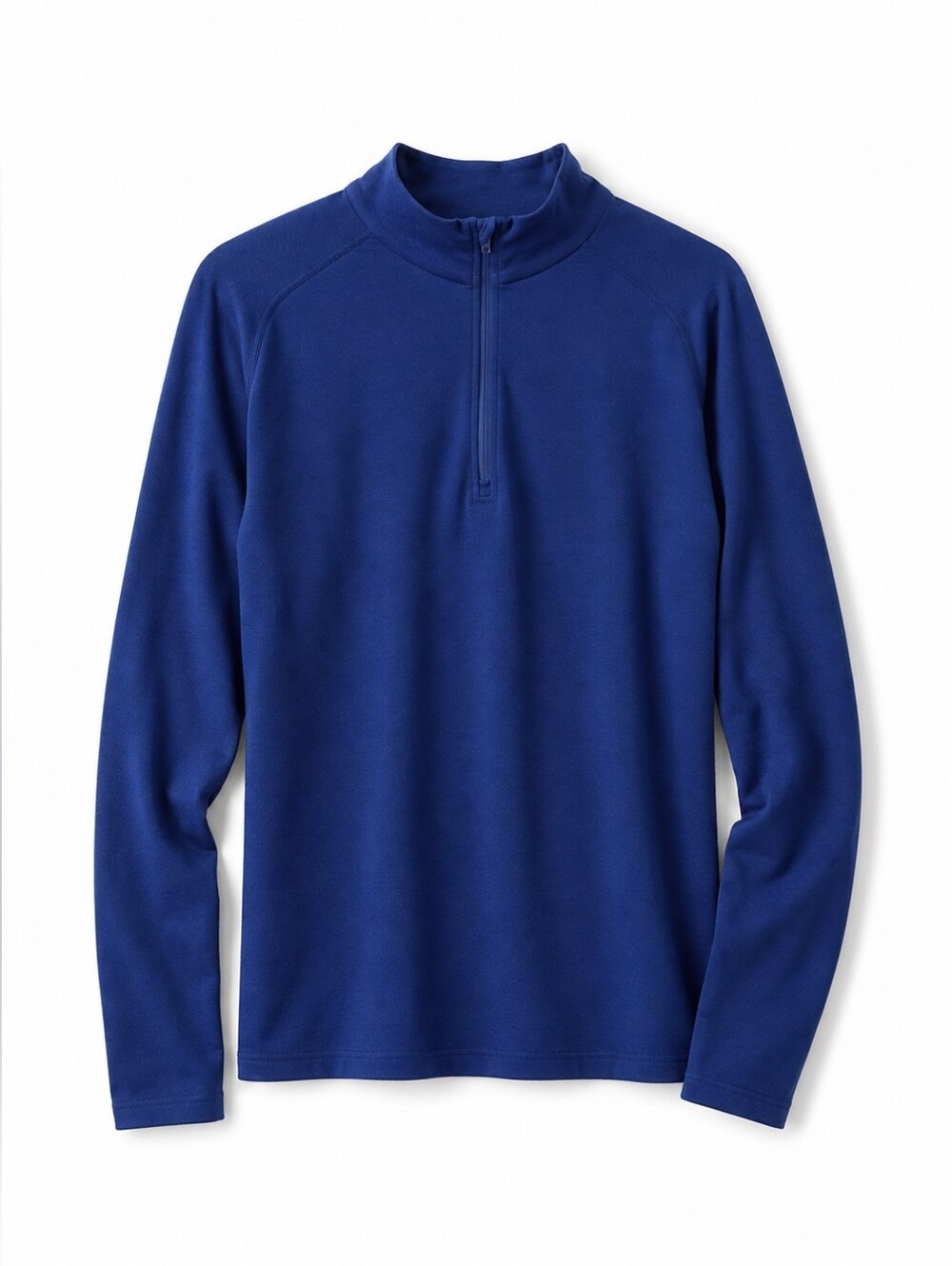 UNITED Colors Of Benetton 100% Merino Wool Quarter Zip Sweater Mens Size M Blue